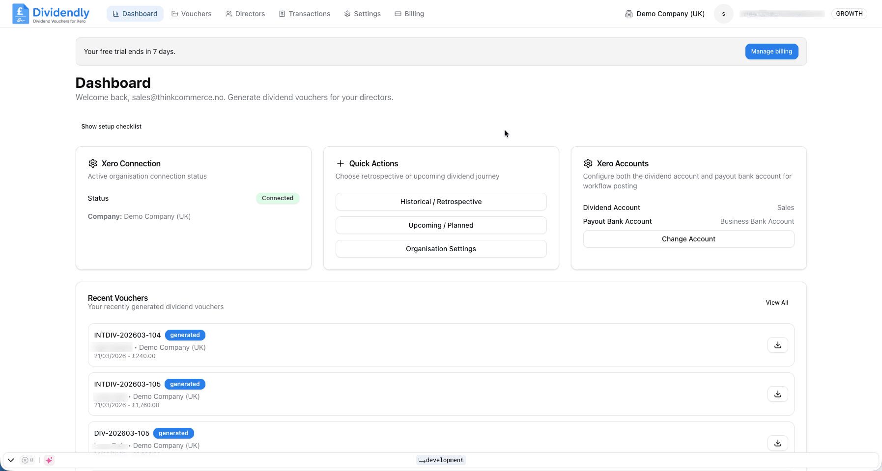 Dividendly dashboard preview 2026